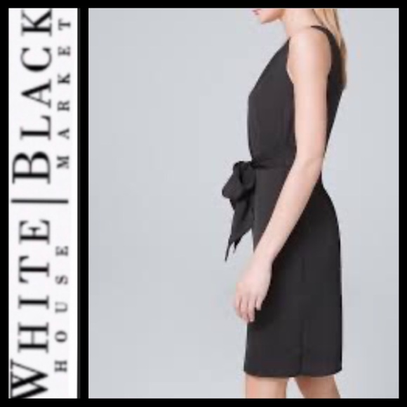 NWT WHBM Crepe Belted Sheath Dress - Picture 1 of 7